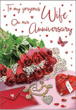 This anniversary card scene unfolds like a cherished memory set on a polished table somewhere off Bexleyheath's side streets, glowing under soft, flattering light. A lush arrangement of red roses stretches dramatically across a subtly shimmering surface, each bloom rich with velvety colour that falls somewhere between ruby and wine. The petals curl and overlap in countless layers, as if each one holds a year of shared laughter or quiet support. Delicate greenery peeks between the blooms, slender leaves and fine stems adding lightness, so the arrangement never feels heavy despite its depth of colour. Below the flowers, small treasures tell their own story: a heart-shaped locket lying open or gently closed, suggesting a photo or secret message inside; a strand of dainty pearls arranged in a gentle curve; and tiny jewel-like accents that sparkle where the light catches them. A softly folded envelope rests nearby, its edges crisp and inviting, hinting at a handwritten note drafted with care, perhaps ordered along with anniversary flowers from a local Bexleyheath florist. The palette is bathed in passionate reds, soft blush tones, and touches of warm cream, all blending into a romantic haze that feels both timeless and current. Across the card's surface, tiny heart shapes glint and a single butterfly motif appears in mid-flight, adding a whimsical sense of movement and magic. The entire composition feels like a pause in time: a moment of remembrance, renewed promises, and the quiet joy of knowing you are still choosing each other, year after year.